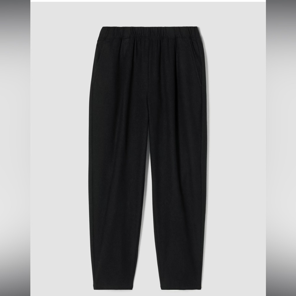 Eileen Fisher Soft Wool Tapered Pant